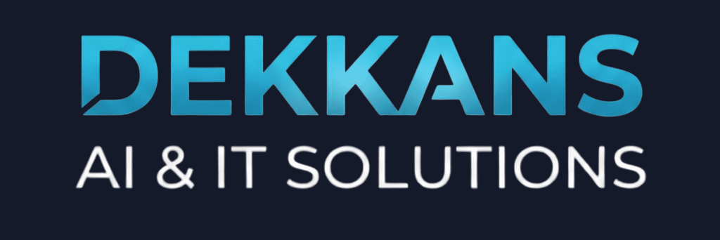 DEKKANS AI and IT Solutions company logo – technology and artificial intelligence services